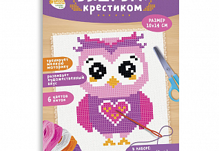 Вышивка крестиком "Сова" 14х10см